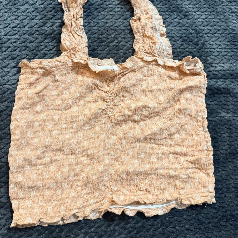 Women’s Peach Smocked Tank Top